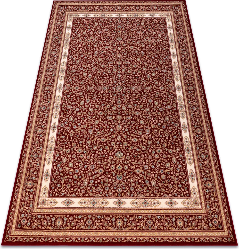 Tapis d'Orient en Laine Ornemental Bordeaux et Rouge - Format 80x150cm