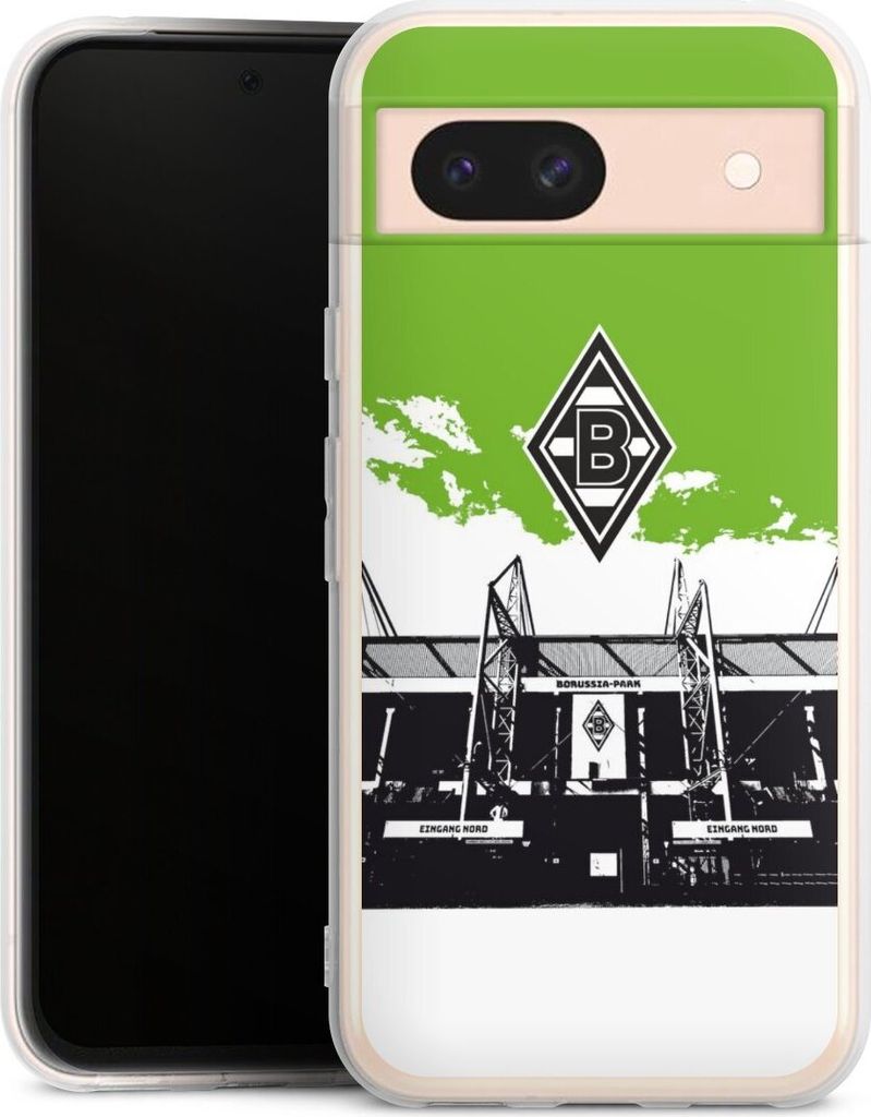 DeinDesign Handyhülle für Google Pixel 8a Silikon Hülle Case Smartphone Schutzhülle Borussia Mönchengladbach Fanartikel Stadion