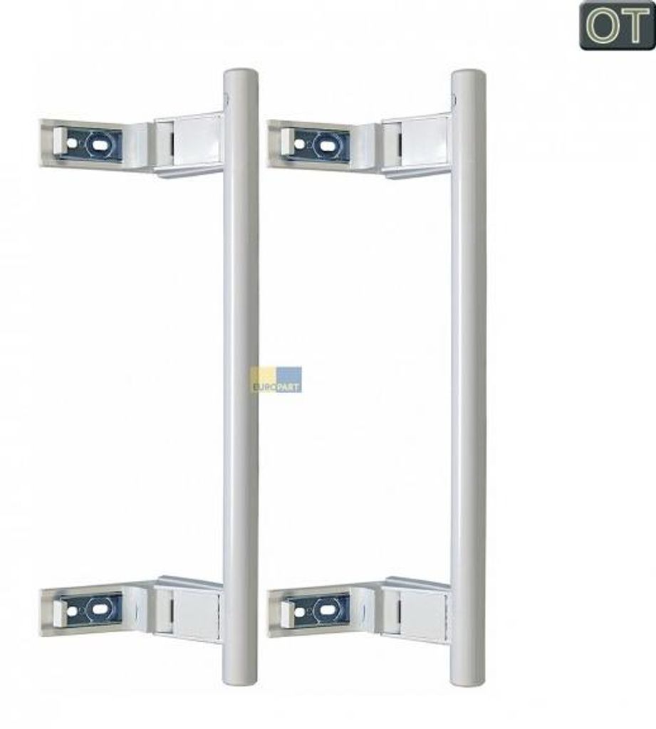 ORIGINAL 2x Liebherr Kühl-Gefrier-Kombinationen Türgriff weiß Stangenform 9086742