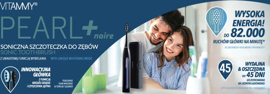 Brosse à dents électrique sonique VITAMMY PEARL + pour dents blanches - 4