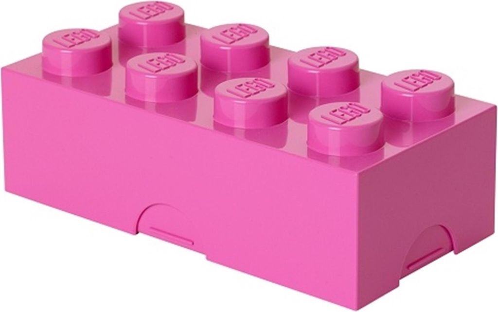 LEGO box na desiatu 100 x 200 x 75 mm - ružová Obrázok produktu 