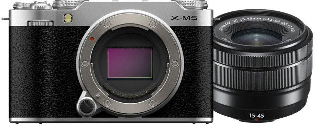 Fujifilm X-M5  XC 15-45mm - Zilver Productafbeelding 
