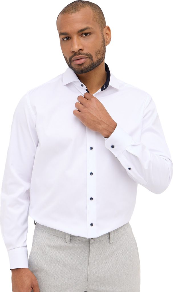Eterna Hemd Twill Modern Fit 8819-00-X15V Gr. 39 weiß Produktbild 