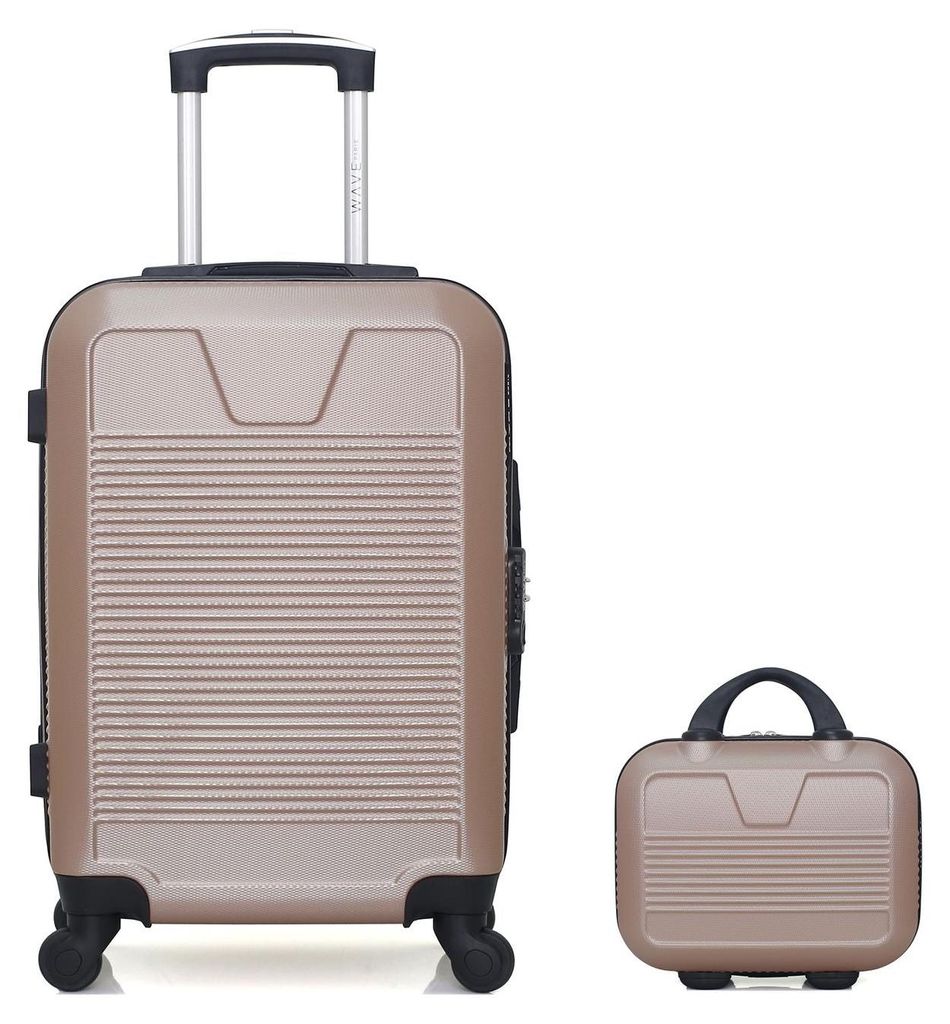 WAVE PARIS – 2er-Set – SELENGA Handgepäckkoffer und Kosmetikkoffer