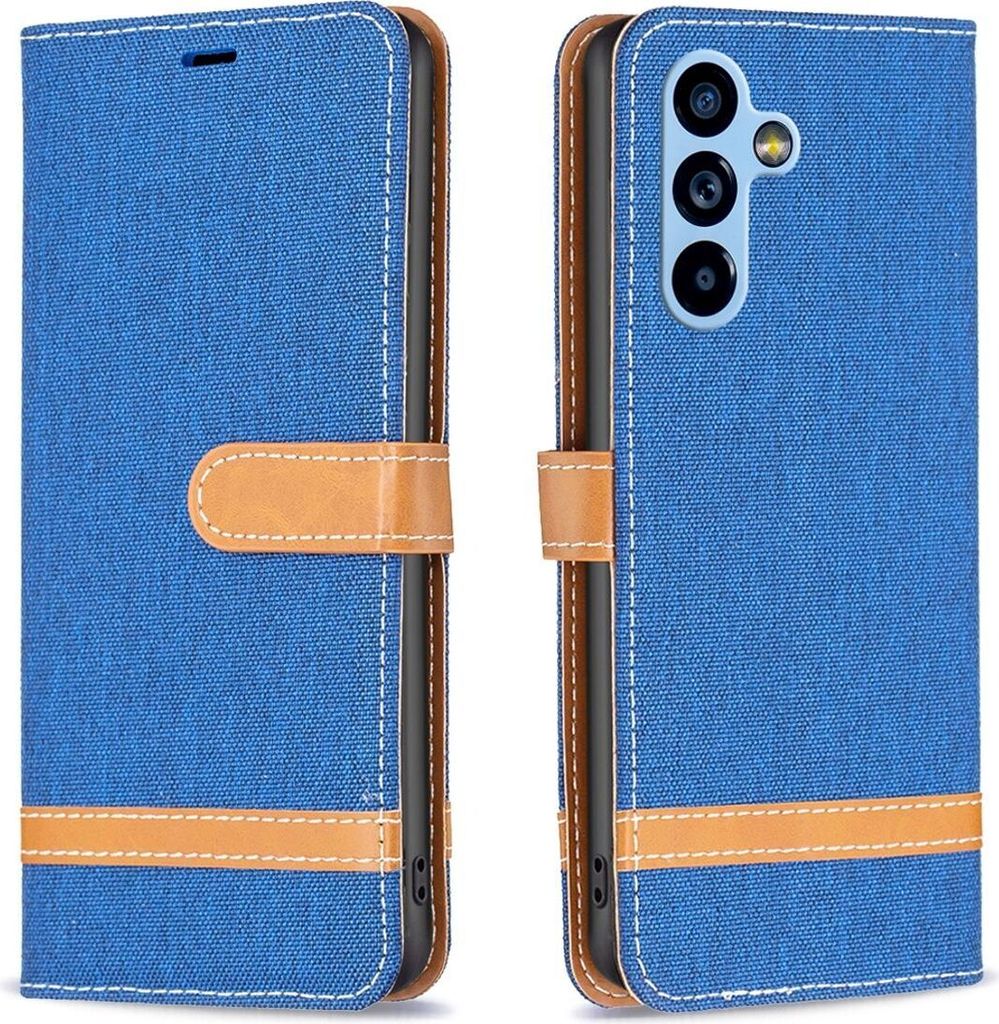 König Design Hülle kompatibel mit Kunstleder Handyhülle - Handy Case Königsblau