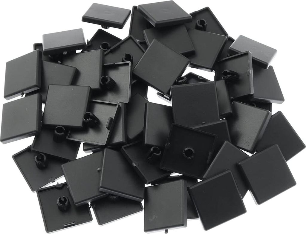 60 Stück Endkappen Aluprofil 20x20, Aluminium Profil Endkappe Abdeckkappen Aluprofil Kunststoff Schutzkappen alu Profil 20x20 für Alu-Konstruktio...