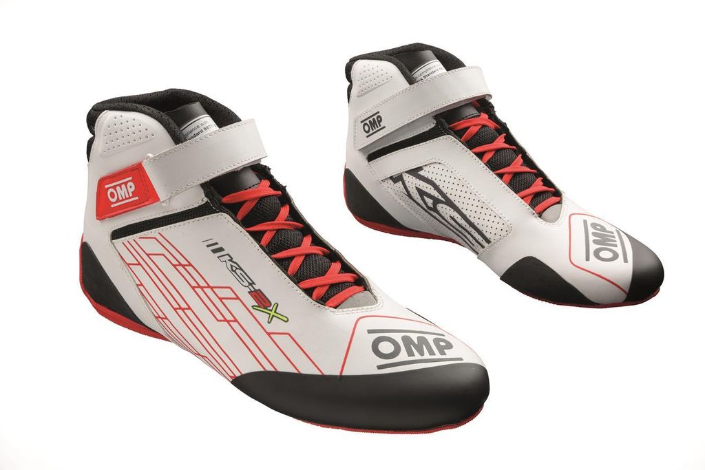 OMP KS-2X 8877-2022 Schuhe, weiß und rot, Größe 45