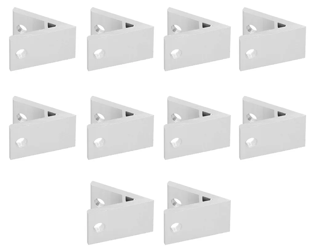 10 Équerres d'angle en aluminium pour profilés 2030404550604040-45° - 5