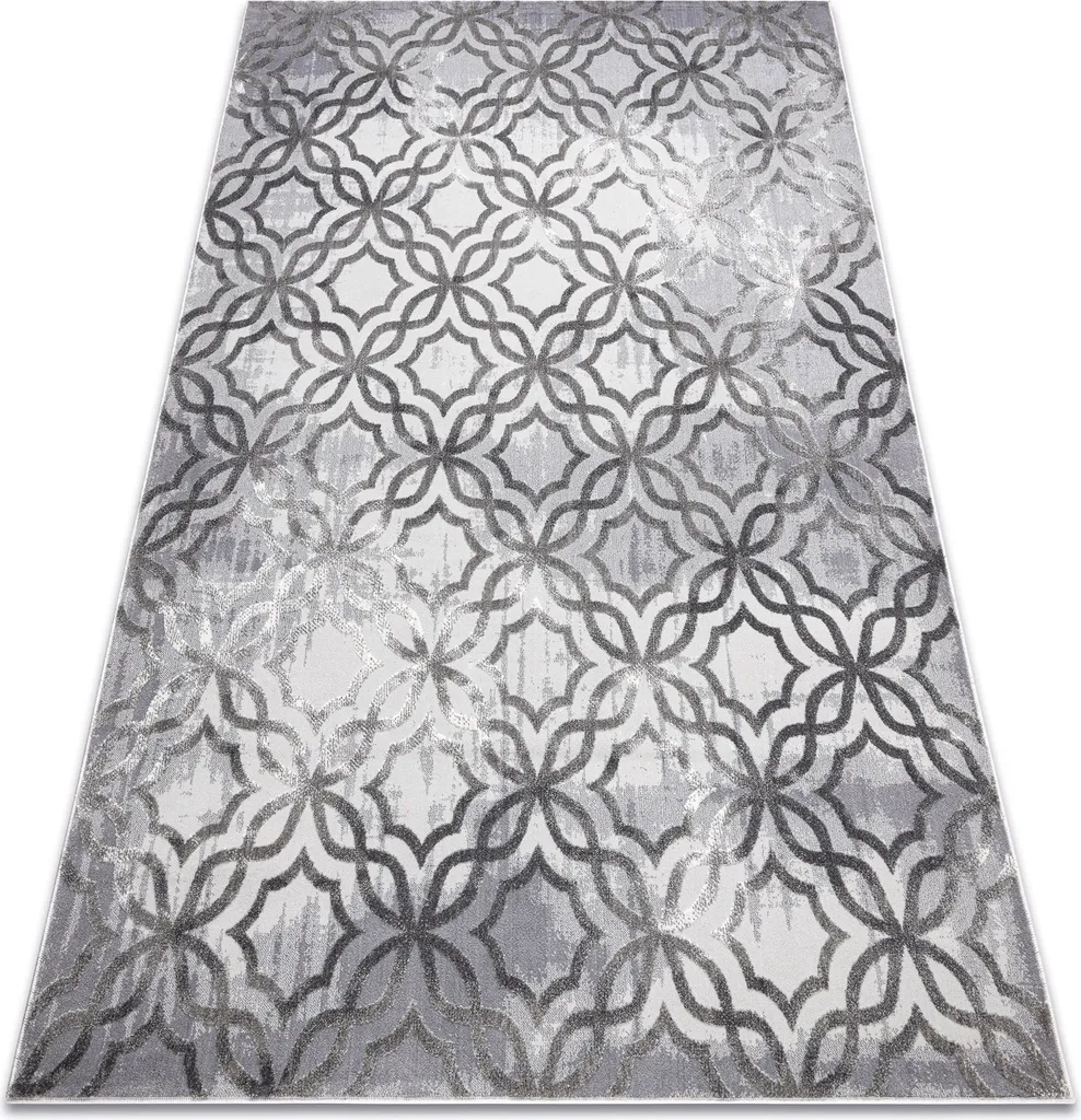Tapis gris anti-poussière facile d'entretien pour intérieur 120x170