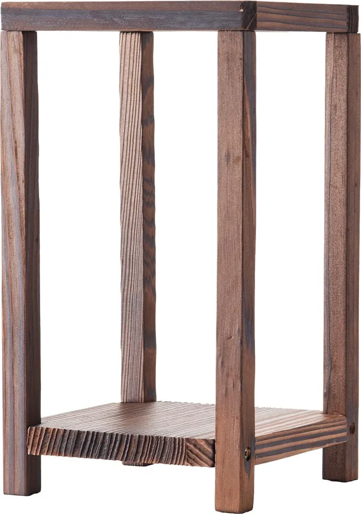 Lanterne Bois Rustique Set de 10 : Décoration de Table Sans Risque de Feu - 10