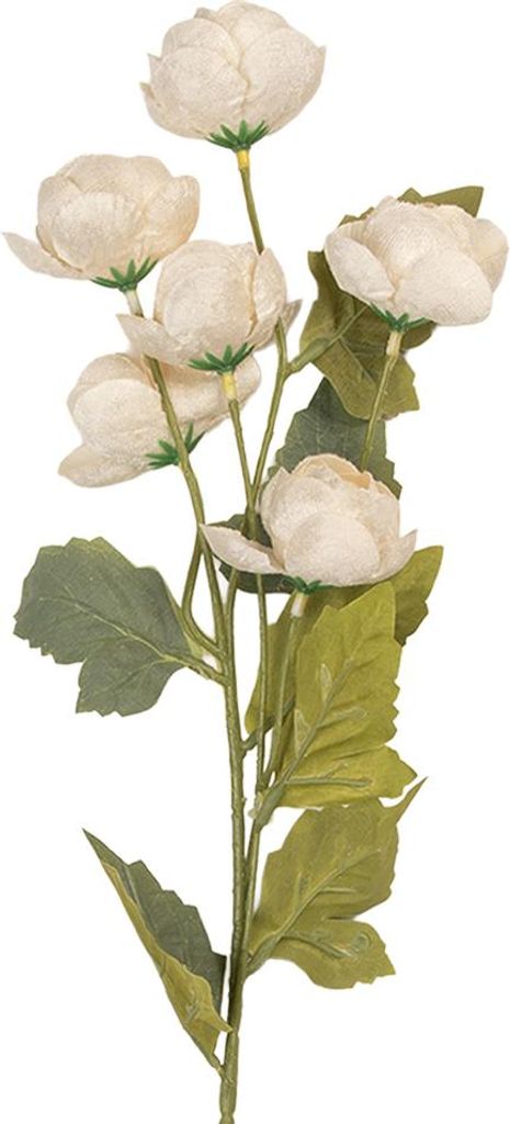 Clayre & Eef Kunstblume 10x10x63 cm Weiß Kunststoff