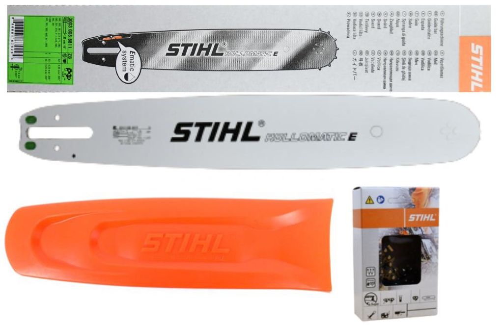 Stihl Führungsschiene E 37cm 1,6 30030006811 + 1 xStihl 36390000062+ Schwertschutz 00007929174