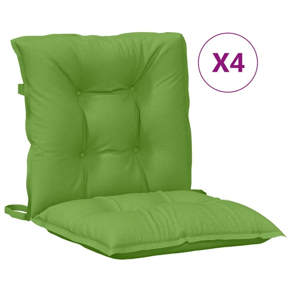 vidaXL Niedriglehner-Auflagen 4 Stk. Melange Grün 100x50x7 Produktbild 