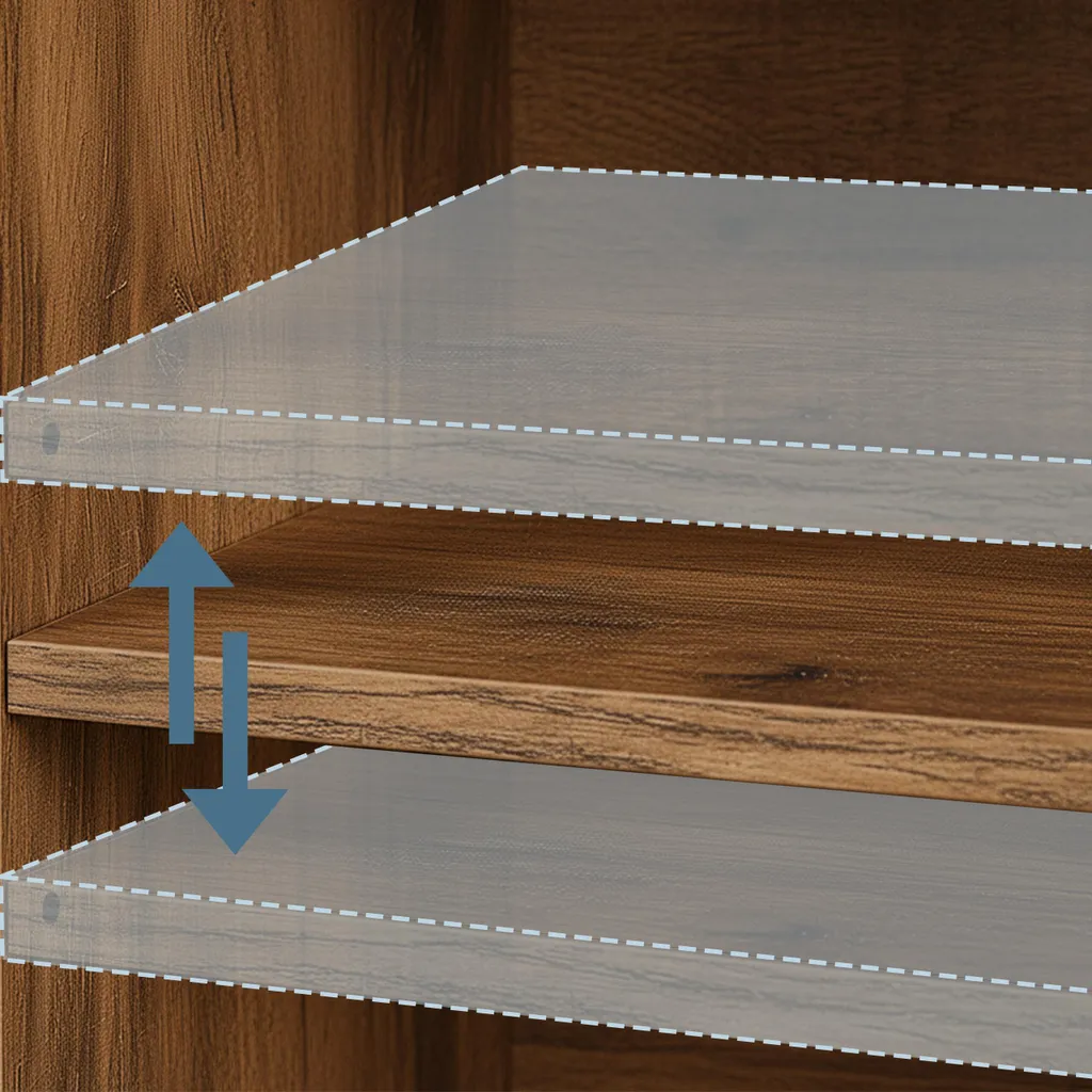 credenza relaxdays con anta scorrevole - 6