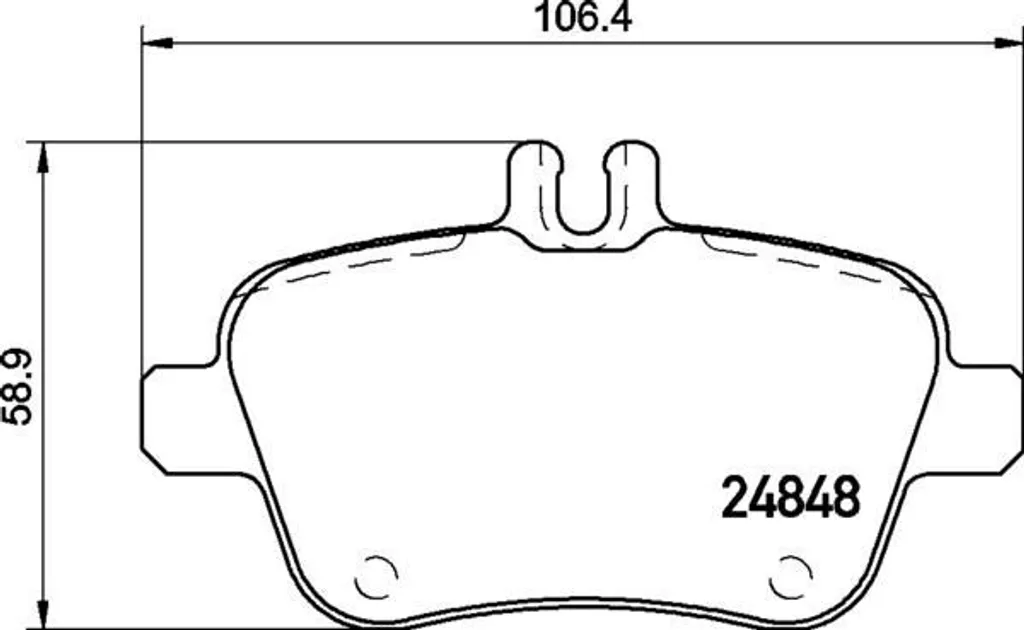Plaquettes de frein Brembo P 50 135 haute endurance pour Mercedes CLA C117