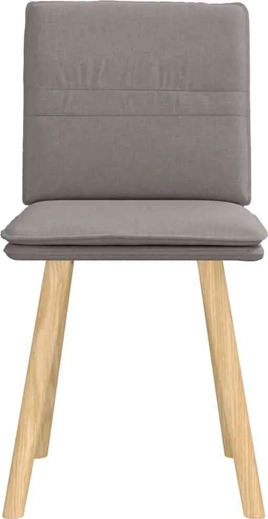 Offerta Set 2 Sedie vidaXL Taupe - Tessuto Resistente e Prezzo Shock - 3