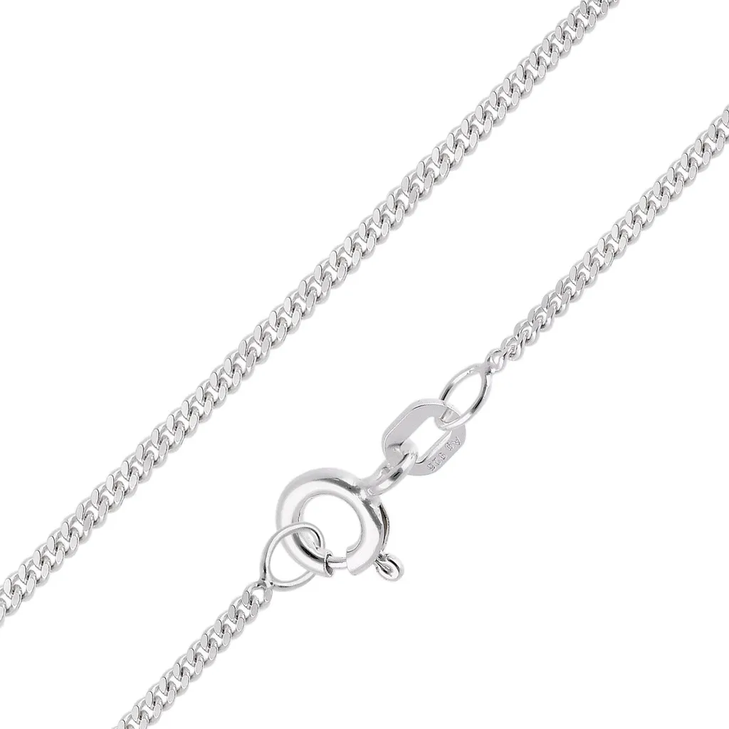 Collier Argent Homme et Femme pour Pendentif - Maille Gourmette 50 cm