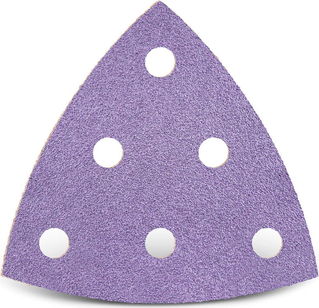 MENZER Purple HD Klett-Schleifblätter, 93 mm, 6-Loch, f. Deltaschleifer, Keramik-Mix (50 Stk.) K400