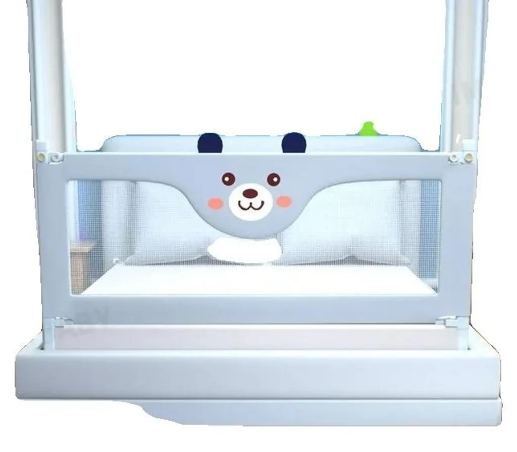 Barrière de lit relevable 1,5 m avec hauteur ajustable pour enfant