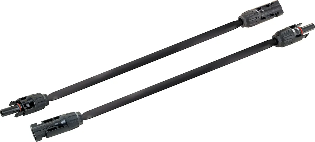 Câble Plat pour Fenêtre 0.3m Flexible avec Connecteurs F - 2 Pcs