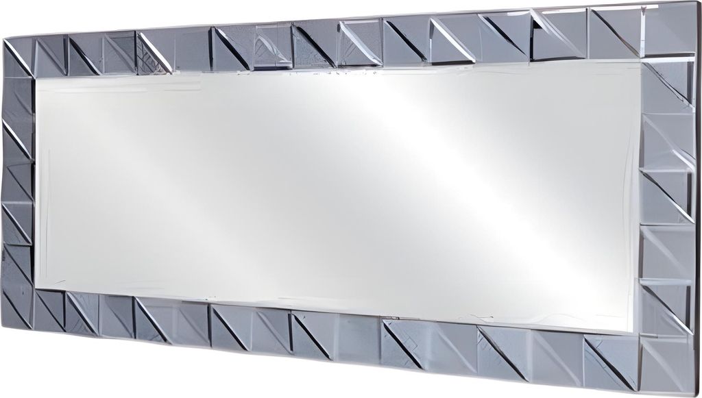 Grauer moderner Spiegel aus Glas für Wohnzimmer, Schlafzimmer, Flur