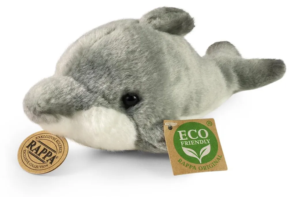 Peluche Dauphin 19 cm Écologique : Doudou Mer en Fibres Recyclées