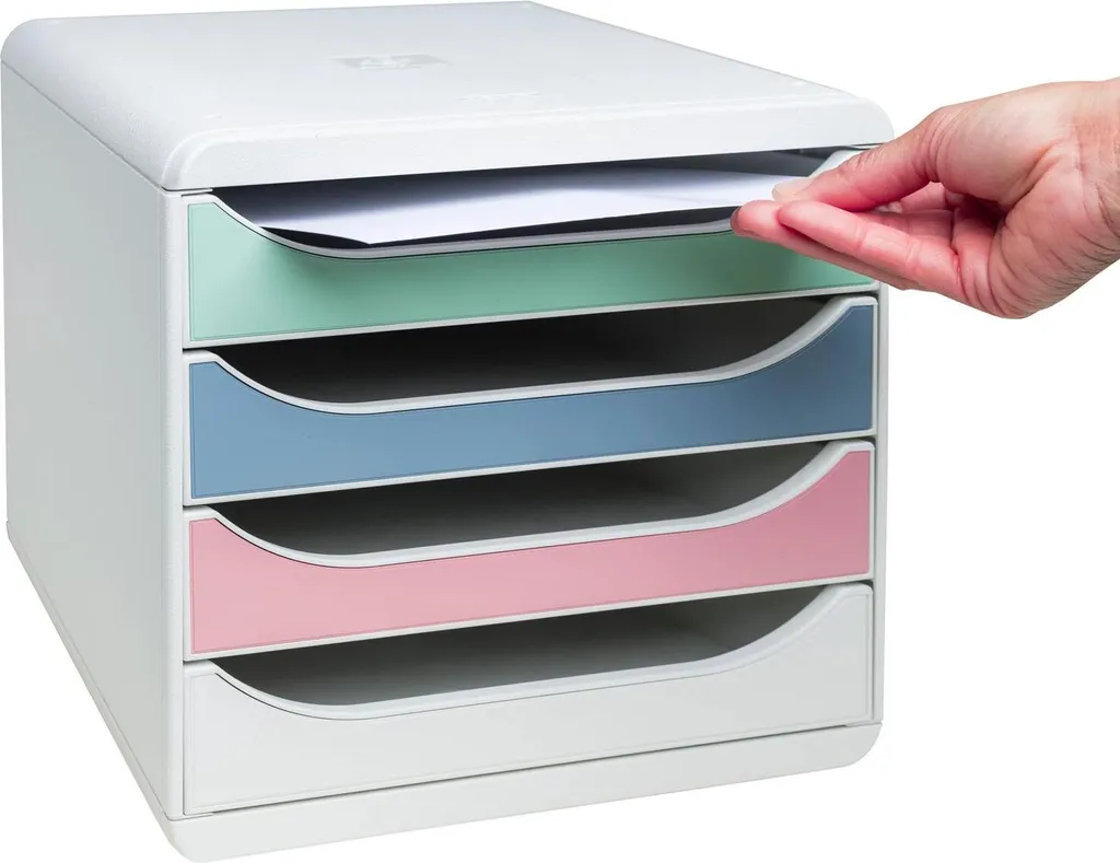 Exacompta Big Box 310303D Module de classement 4 tiroirs multicolores - 3