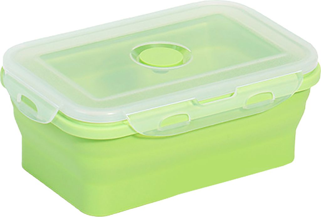 350 ml/800 ml Silikon-Lunchbox, faltbar, tragbar, leicht, Vorratsbehälter für Lebensmittel, für Büro, Schule, Zuhause