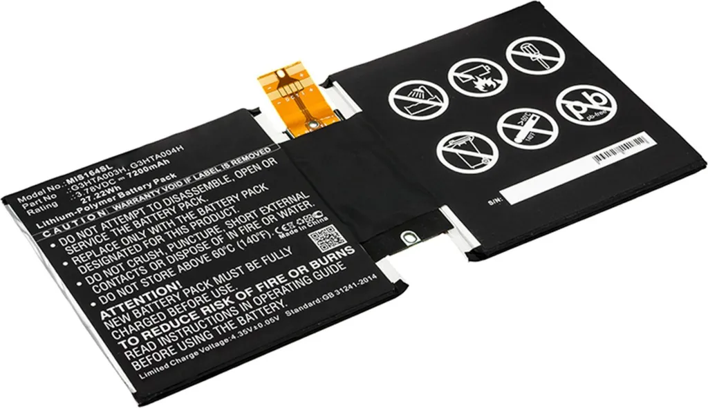 Batterie subtel pour Microsoft Surface 3 1645 MSK-1645 G3HTA003H 7200mAh