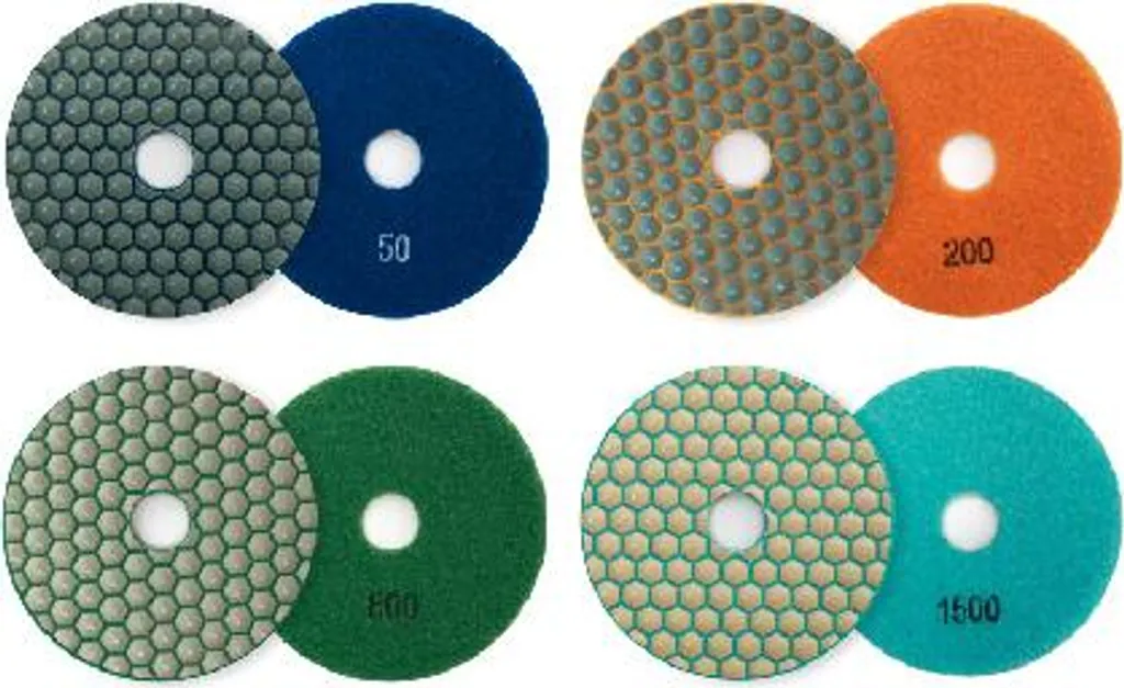 Disque Diamanté Velcro 100mm Grain 50 Bihui DPP405 à Haute Durabilité