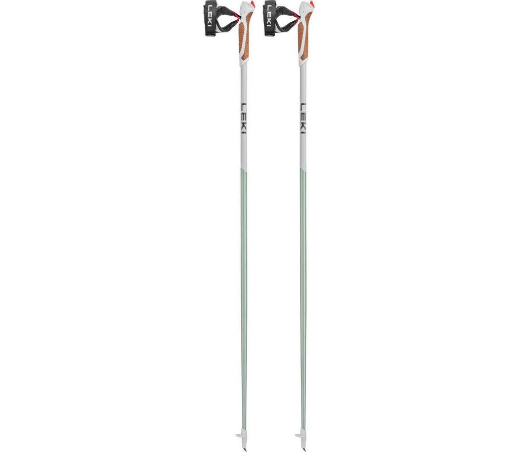 A pair of LEKI Passion hiking poles against a white background.