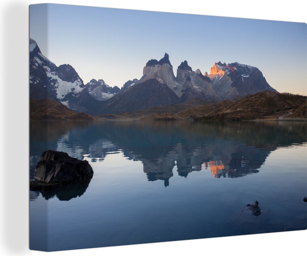 OneMillionCanvasses - Leinwandbilder - 140x90 cm, Mehr - Berge - Chile, Wandbilder Kunstdruck Wanddekoration - Foto auf Leinwand - Gemälde auf H...
