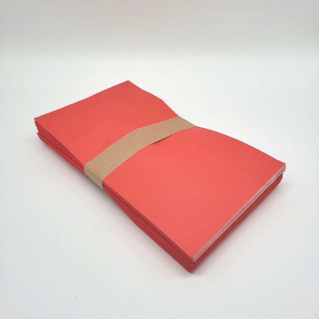 Thepaperbagstore 30 Papiertüten für Partys Geschenke Rot 140x245x70mm