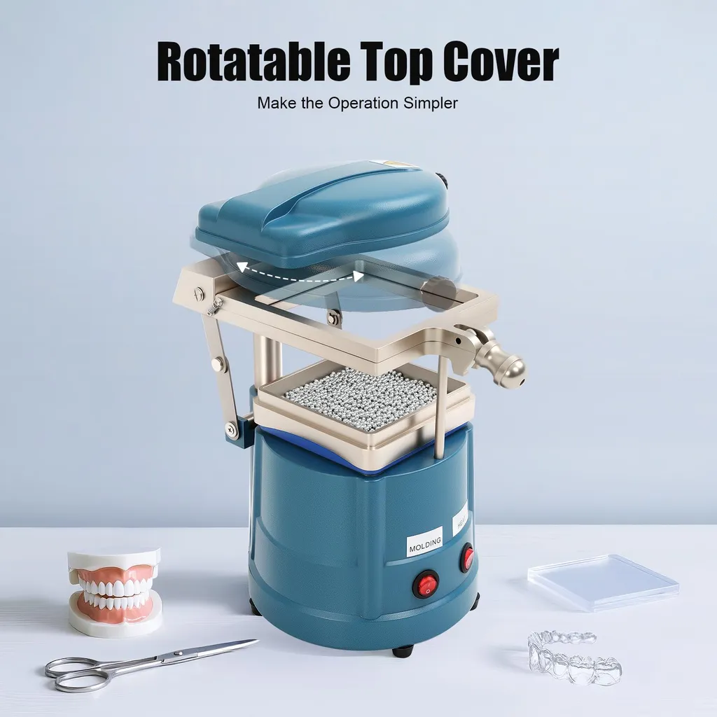 Machine sous vide 1000W robuste bleue avec cadre de chauffe ajustable