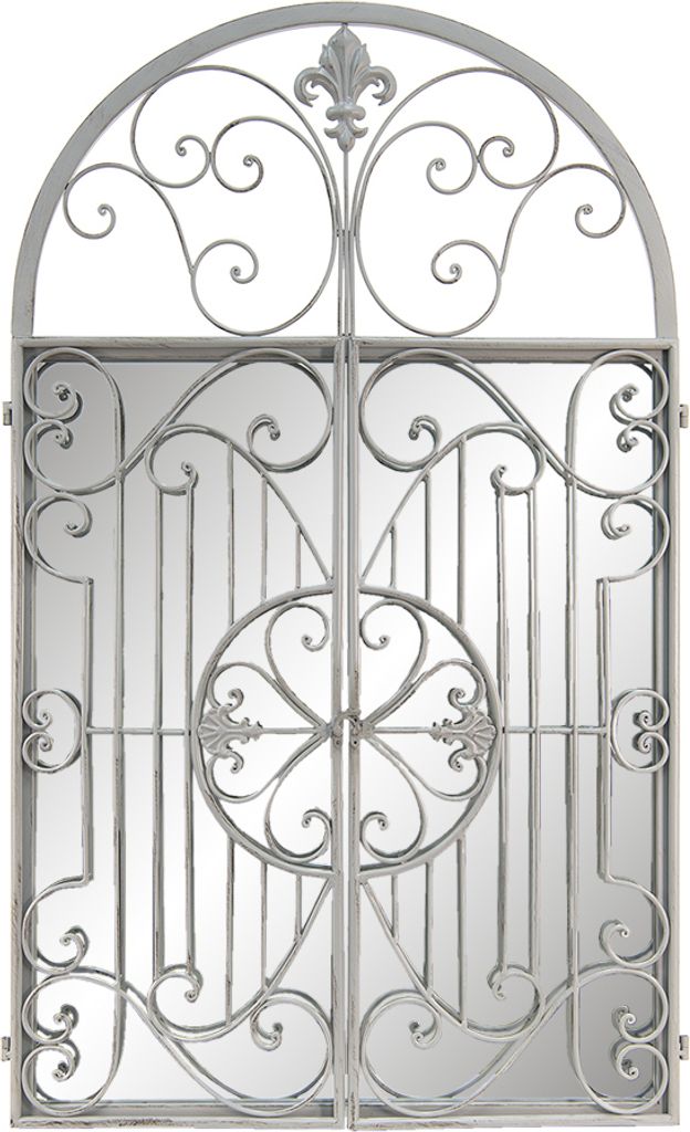 Clayre & Eef Spiegel 61x103 cm Grau Eisen
