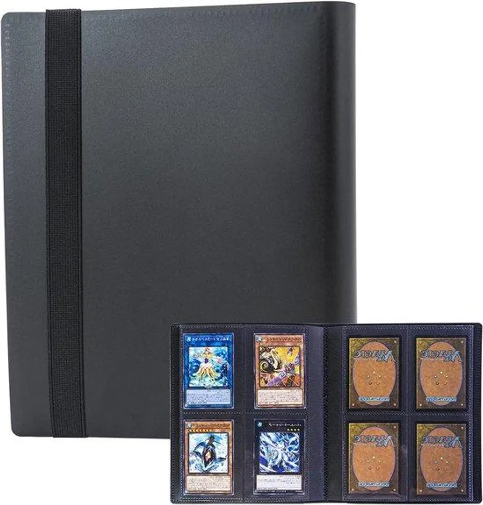 Album Noir 160 Poches pour Cartes TCG et Cartes de Sport à 4 Cases