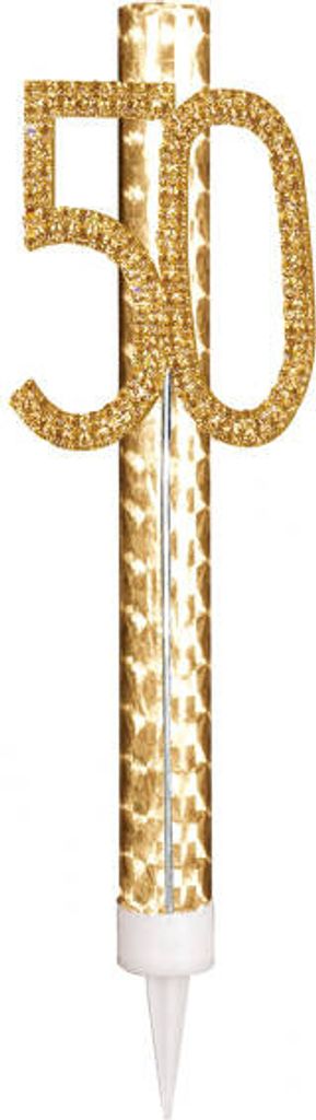 Fontäne Milestone 50 mit Strasssteinen versehen