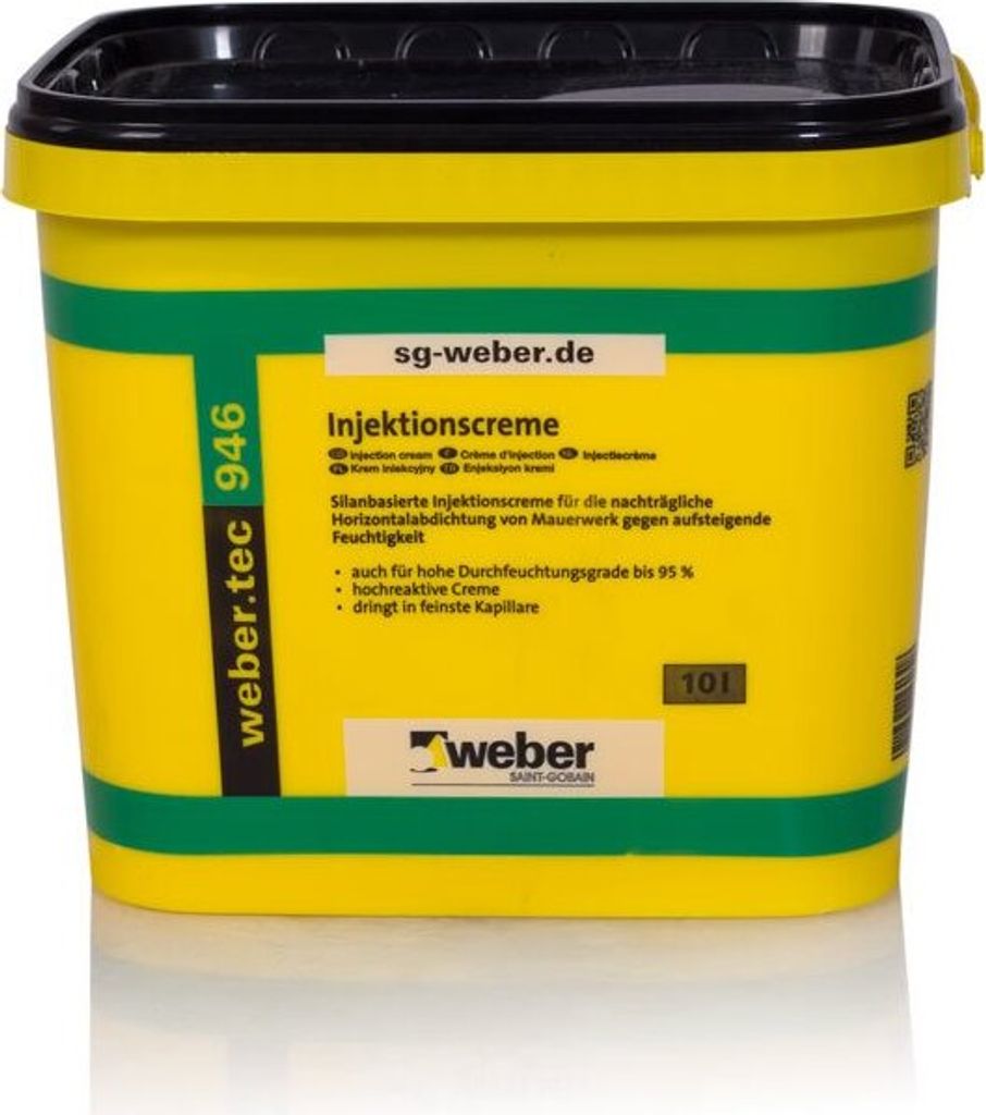 Weber.Tec 946 Injektionscreme Horizontalsperre Wand Keller Produktbild 