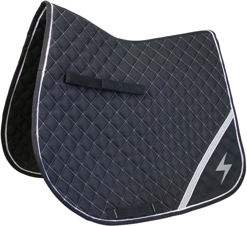 Hy - Schabracke "Silva Flash" BZ4308 (Pony) (Schwarz/Reflektierendes Silber)
