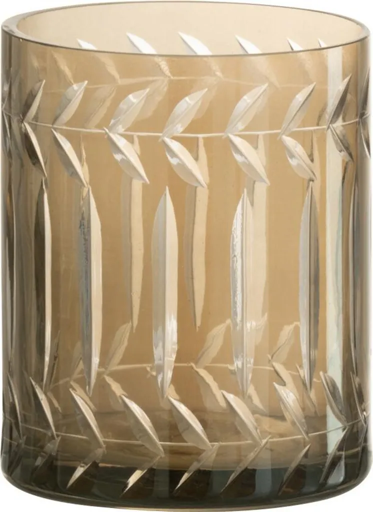 Photophore Branche J-Line Verre Fumée - Ambiance Cosy Soirée Cocooning