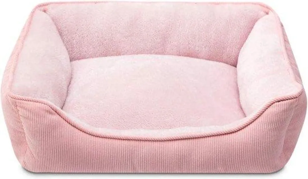 Coussin pour chat contre la chaleur - Lit moelleux rose anti-glisse