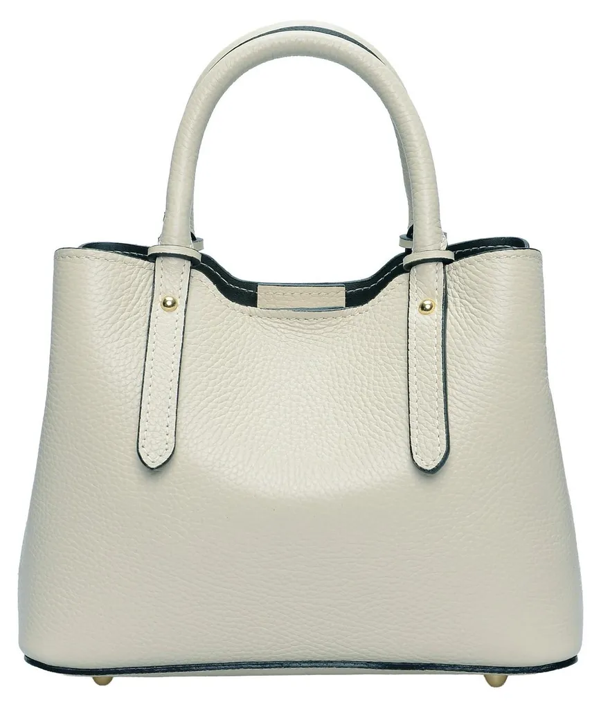 Sac Cabas Beige en Cuir Véritable SS26 AL 158 Anna Luchini de Qualité