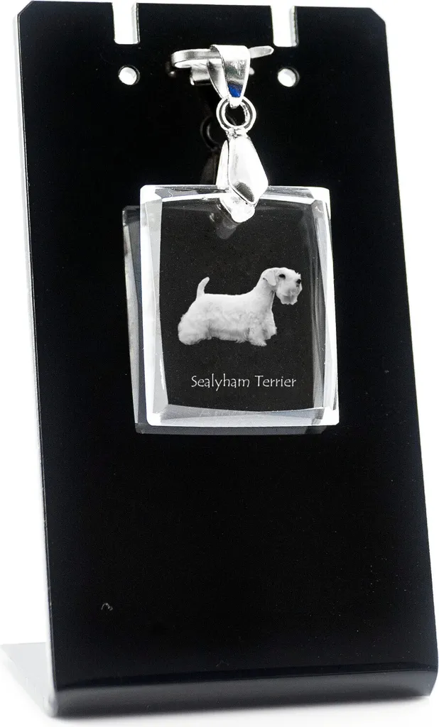 Ciondolo Cristallo Sealyham Terrier: Collana Design Unico Art-Dog