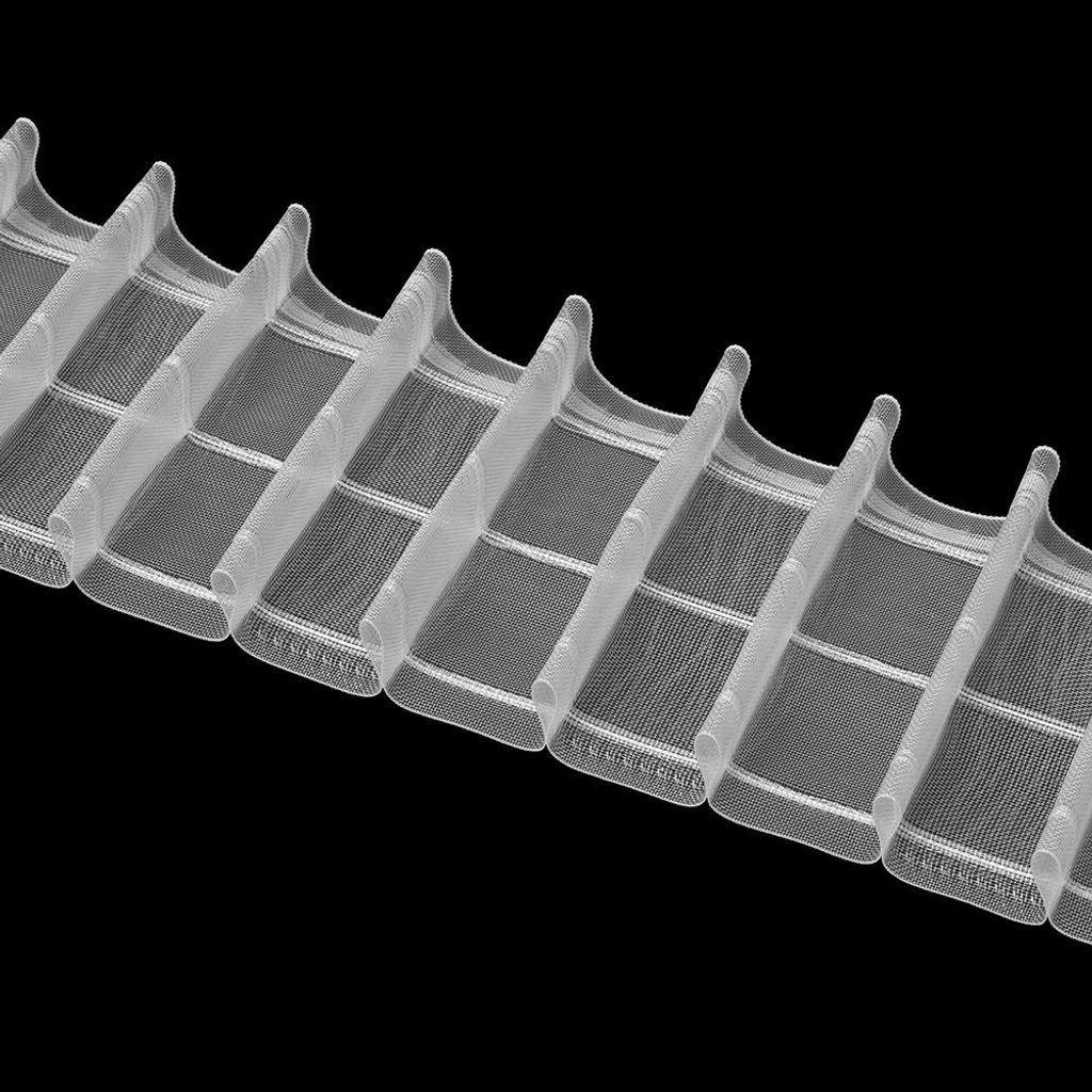 Gardinenband 10m Bleistiftfalte/mit Querfaden Transparent-100mm 1:2