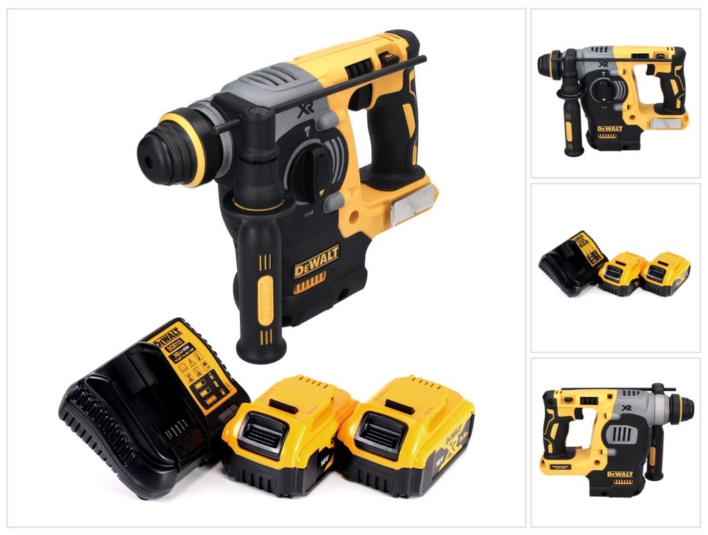 DeWalt DCH 273 P2 Akku Kombihammer 18 V 2,1 J SDS Plus Brushless + 2x Akku 5,0 Ah + Ladegerät