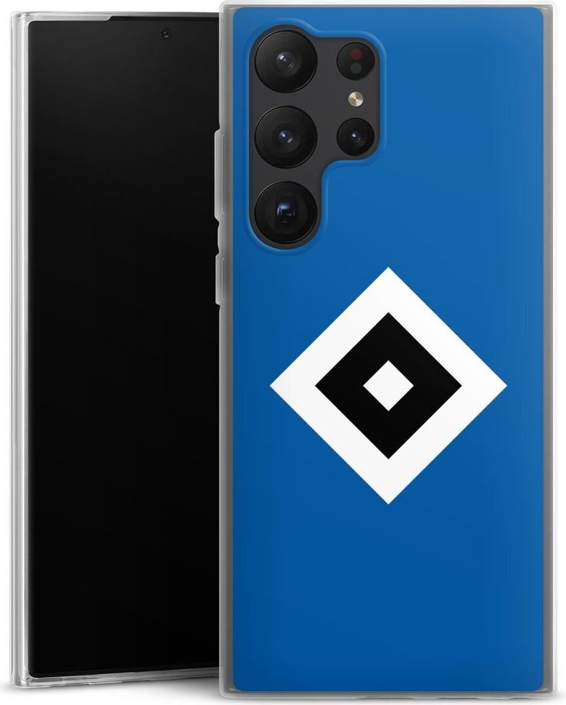 DeinDesign Slim Hülle für Samsung Galaxy S23 Ultra Silikon Case Ultra Dünn Handyhülle HSV Hamburger SV Logo