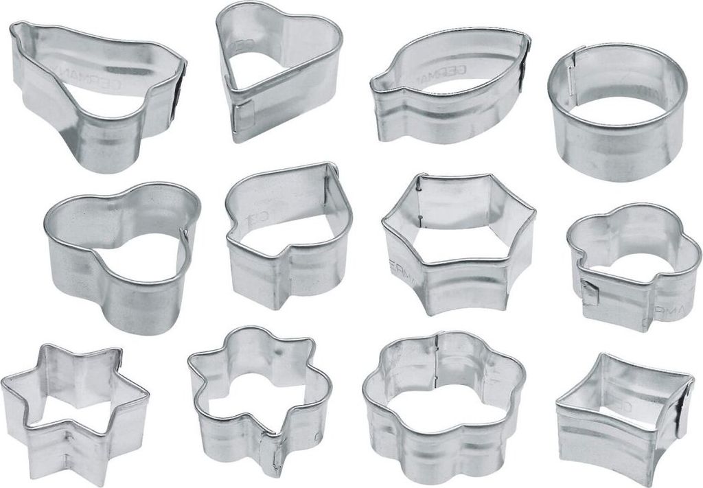 12er Mini Ausstecher Set, 3-4x1,7 cm Produktbild 