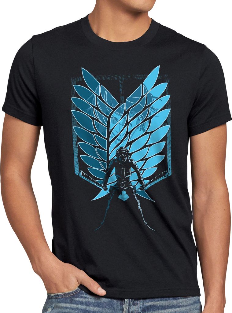 A.N.T. Titan Battle Herren T-Shirt anime on attack aufklärungstruppe
