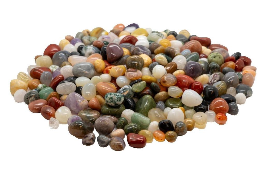 AMAHOFF Edelsteine (130-150 Stück) - 1kg Natursteine Produktbild 