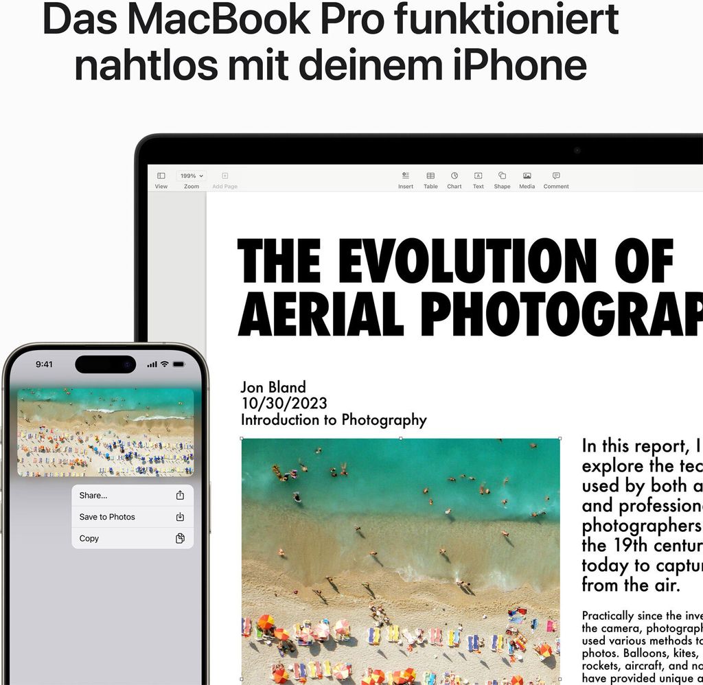 Apple MacBook Pro 35,6cm(14‘‘) M3 8-Core 1TB silber Produktbild 18